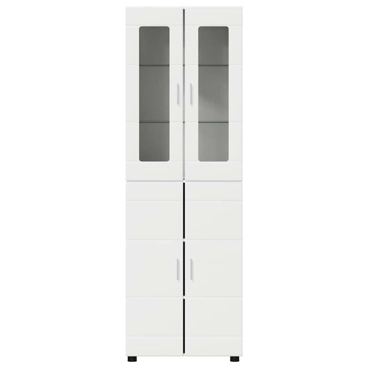Highboard FLORIN 60 x 35 x 182 cm Hvid Konstrueret træ