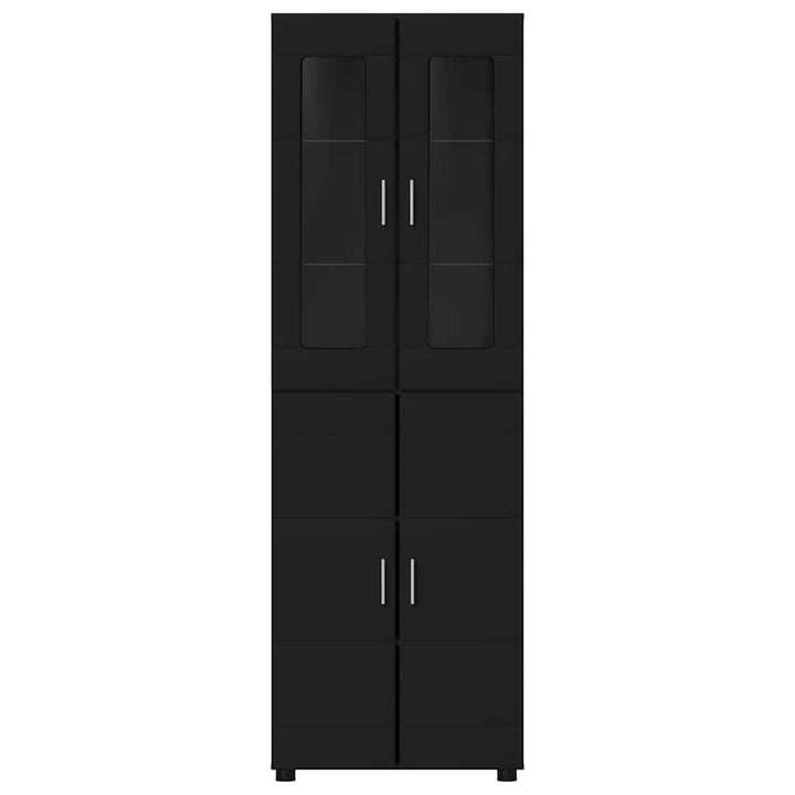 Highboard FLORIN 60 x 35 x 182 cm Sort Konstrueret træ
