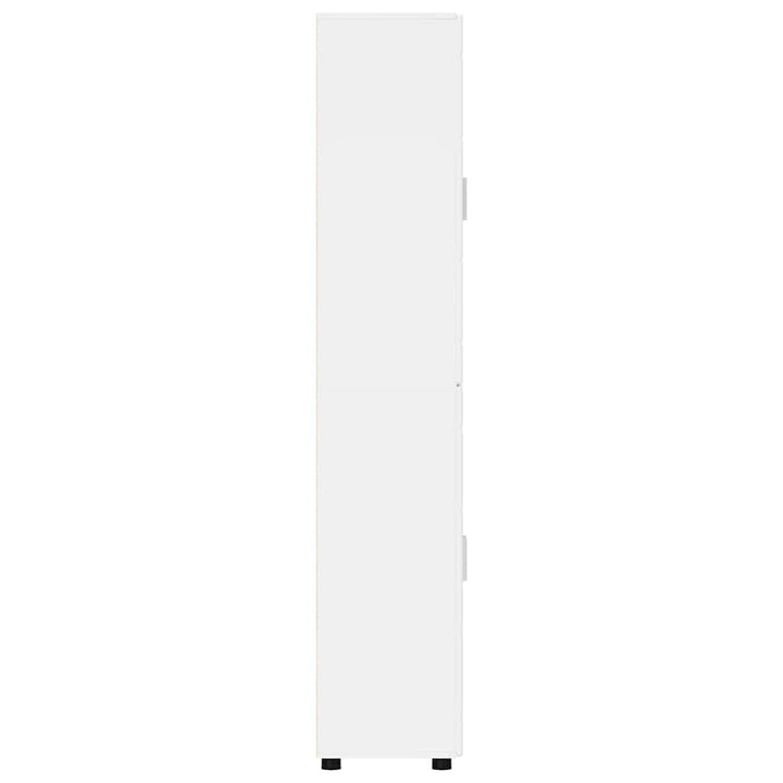 Highboard FLORIN 60 x 35 x 182 cm Høj gloss hvid