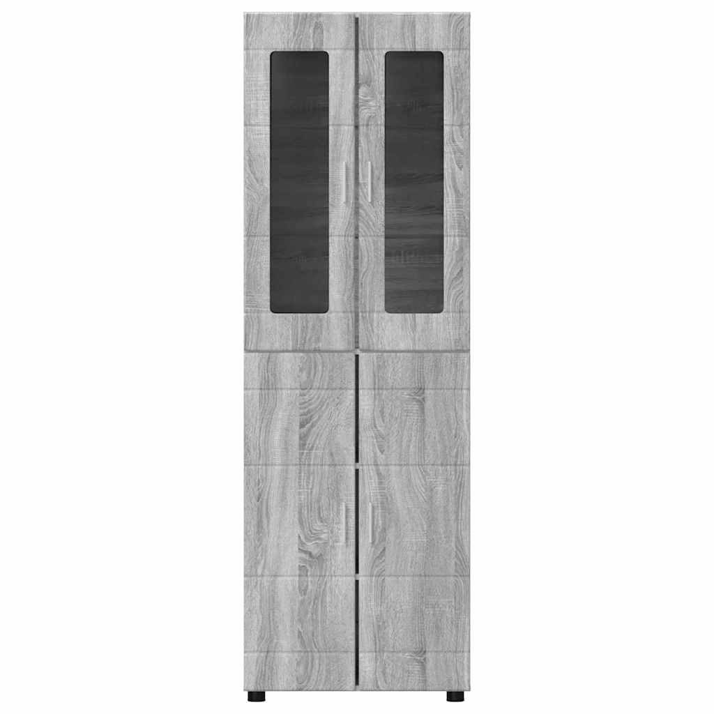 Highboard FLORIN 60 x 35 x 182 cm Grå Sonoma Konstrueret træ