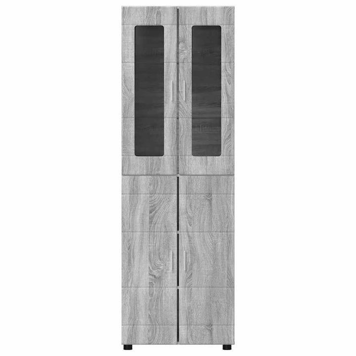 Highboard FLORIN 60 x 35 x 182 cm Grå Sonoma Konstrueret træ