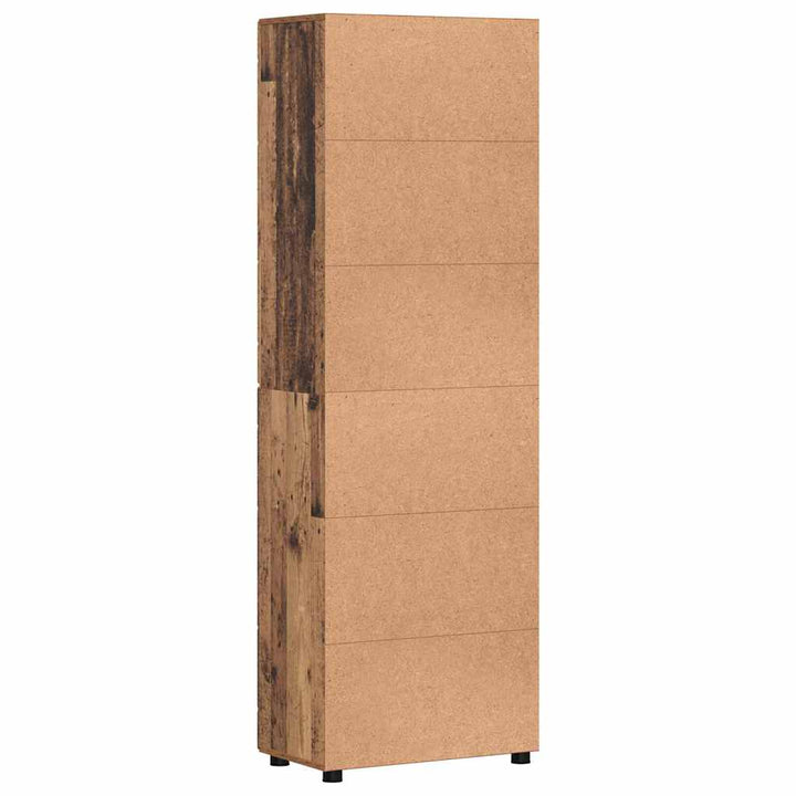 Highboard FLORIN Gammelt træ 60 x 35 x 182 cm Konstrueret træ