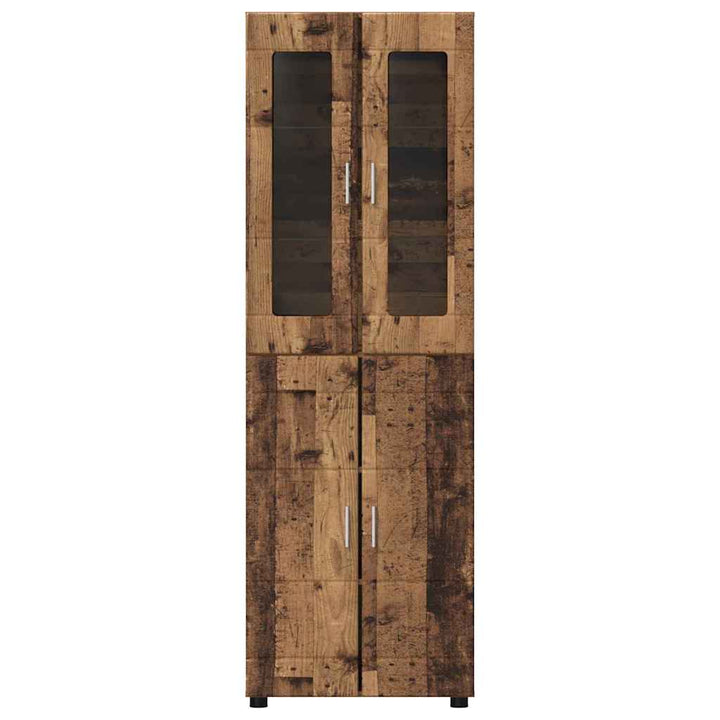 Highboard FLORIN Gammelt træ 60 x 35 x 182 cm Konstrueret træ