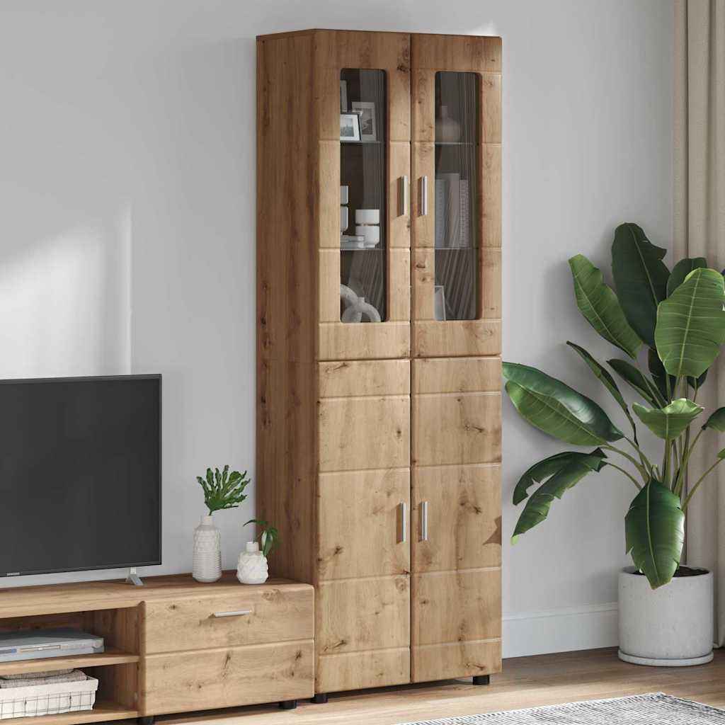 Highboard FLORIN 60 x 35 x 182 cm Artisan Egetræ