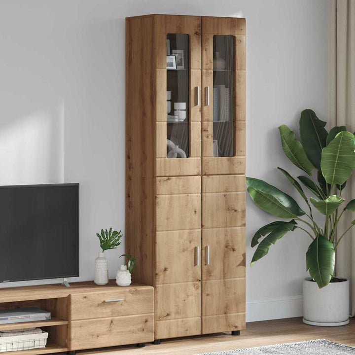 Highboard FLORIN 60 x 35 x 182 cm Artisan Egetræ