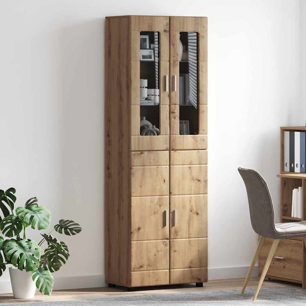 Highboard FLORIN 60 x 35 x 182 cm Artisan Egetræ