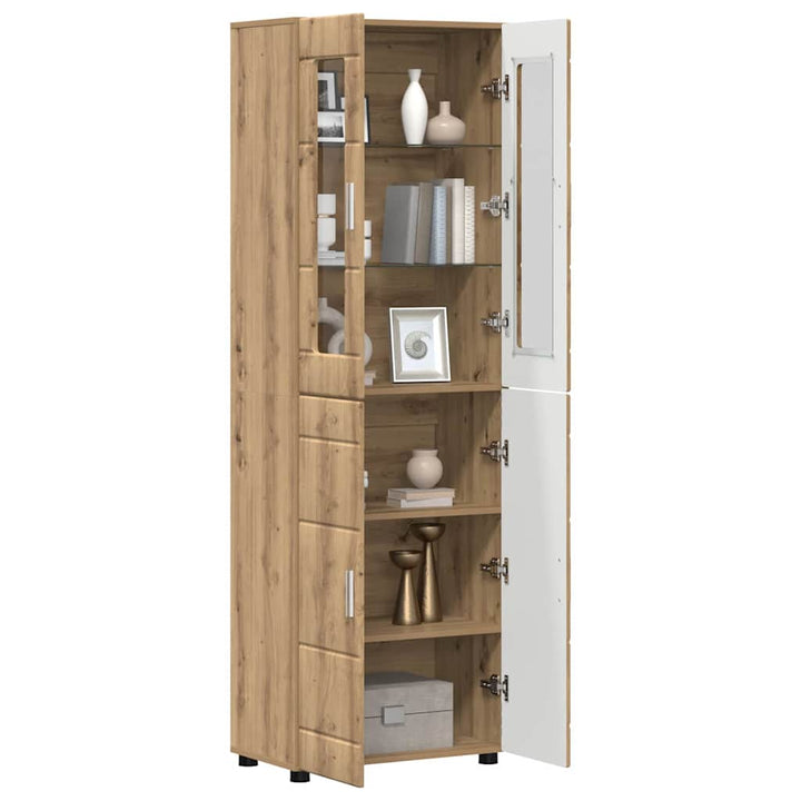 Highboard FLORIN 60 x 35 x 182 cm Artisan Egetræ