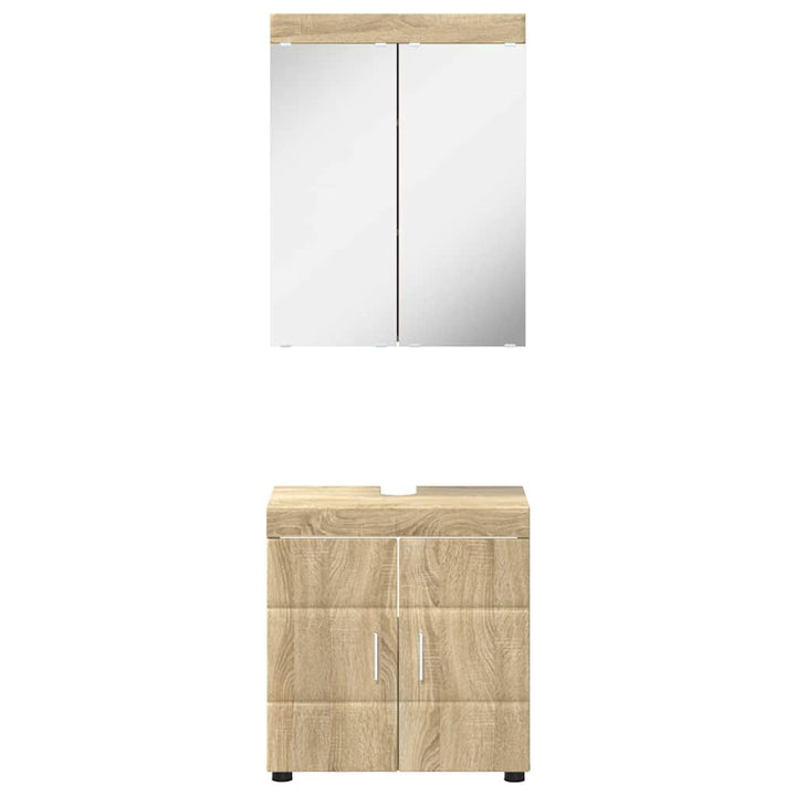 Badeværelsesmøbel sæt TULUM 2 stk. Sonoma eg 60 x 34 x 63 cm