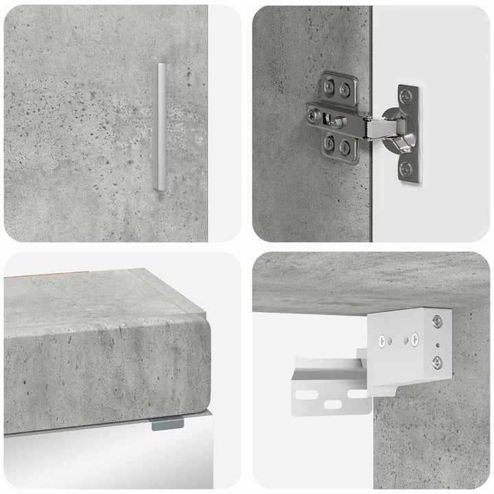 Badeværelsesmøbel sæt TULUM 3 pcs Beton Grå 60 x 34 x 63 cm