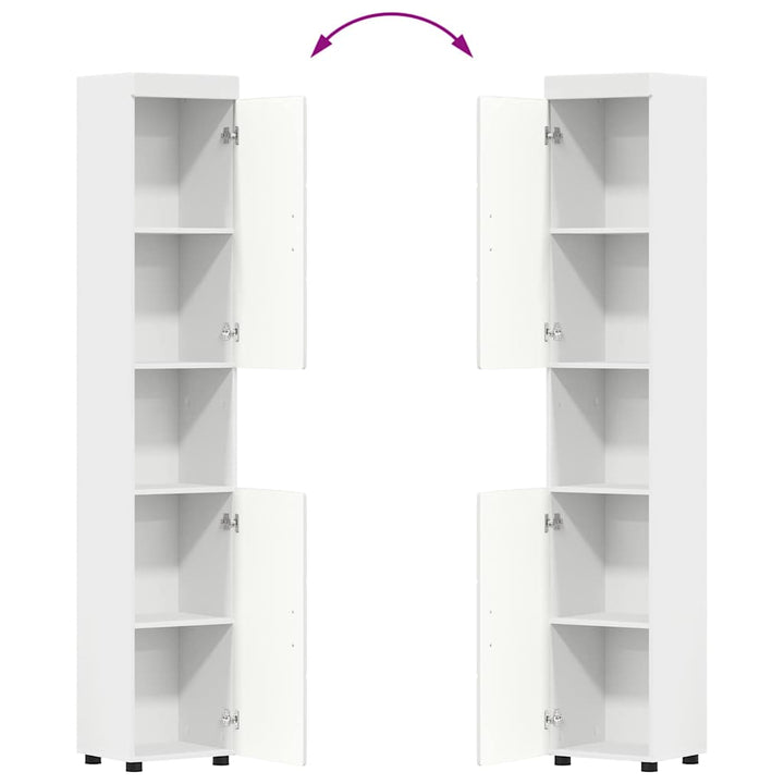 Badeværelsesmøbel sæt TULUM 3 pcs Hvid 60 x 34 x 63 cm