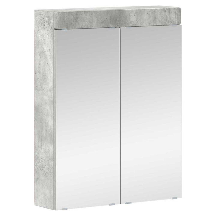 Badeværelsesmøbel sæt TULUM 4 pcs Beton Grå 60 x 34 x 63 cm