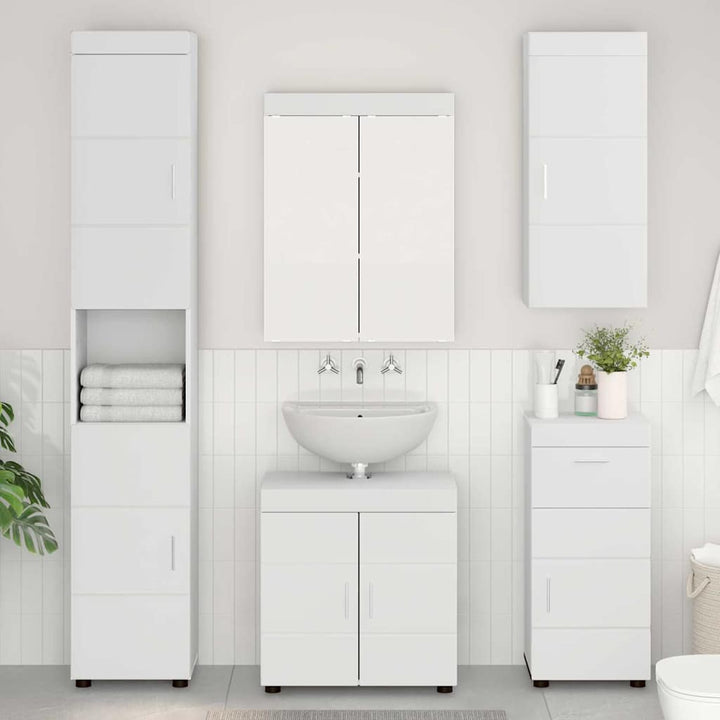 Badeværelsesmøbel sæt TULUM 5 pcs Hvid 60 x 34 x 63 cm