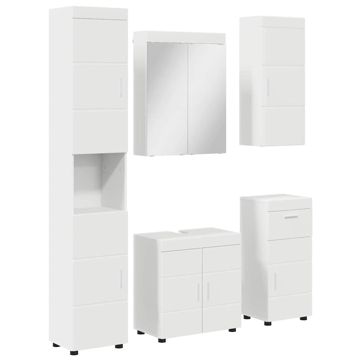 Badeværelsesmøbel sæt TULUM 5 pcs Hvid 60 x 34 x 63 cm