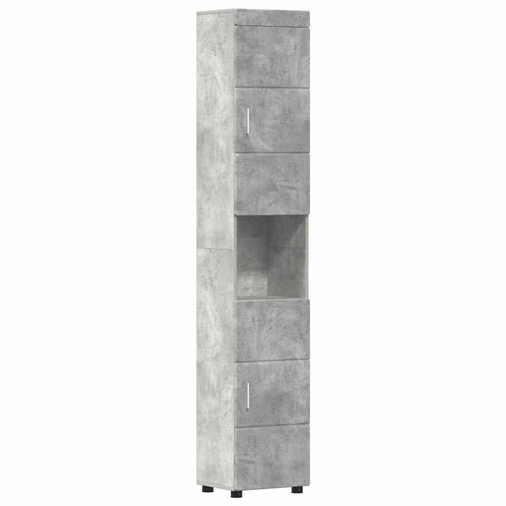 Badeværelsesmøbel sæt TULUM 5 pcs Beton Grå 60 x 34 x 63 cm