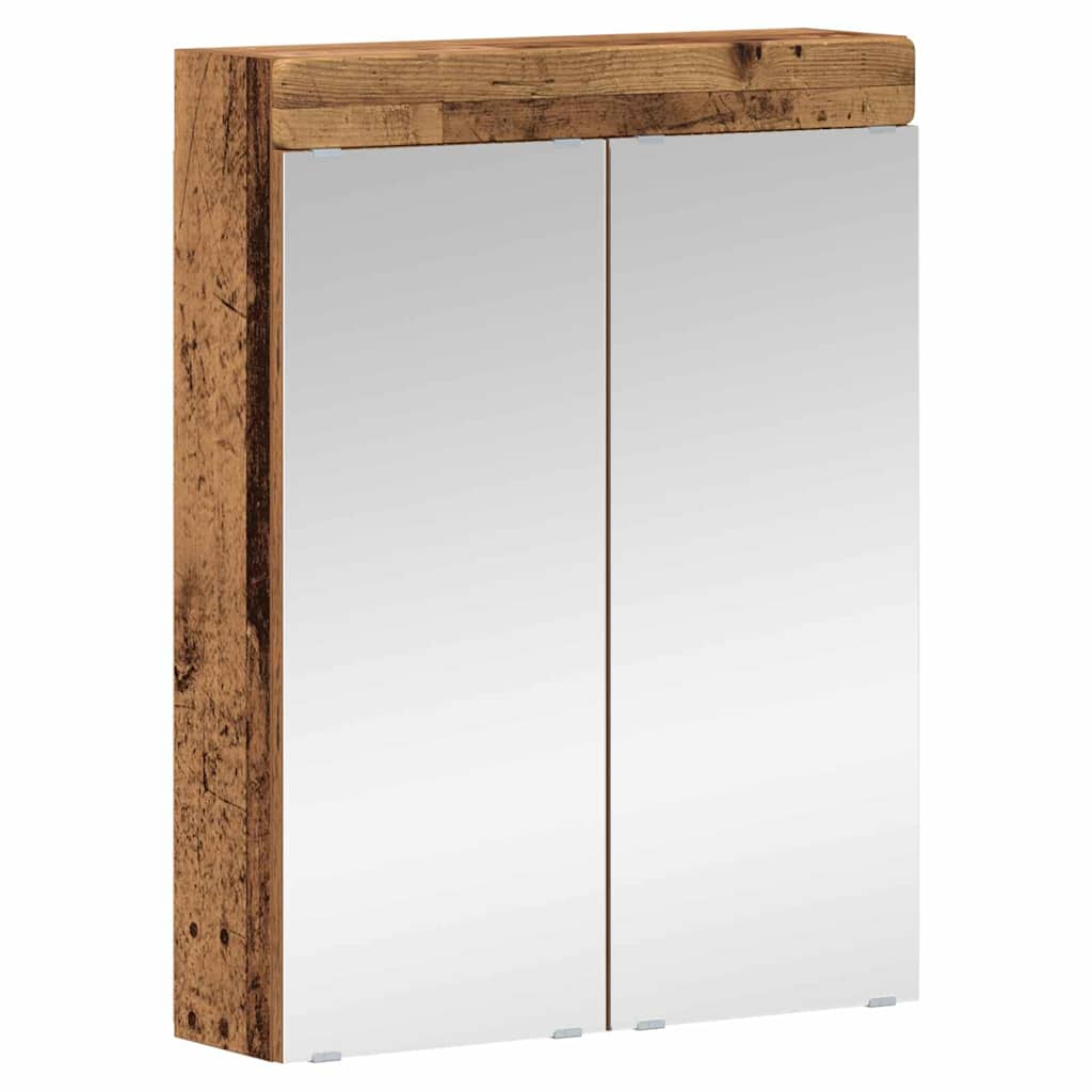 Badeværelsesmøbel sæt TULUM 5 pcs Gammelt træ 60 x 34 x 63 cm