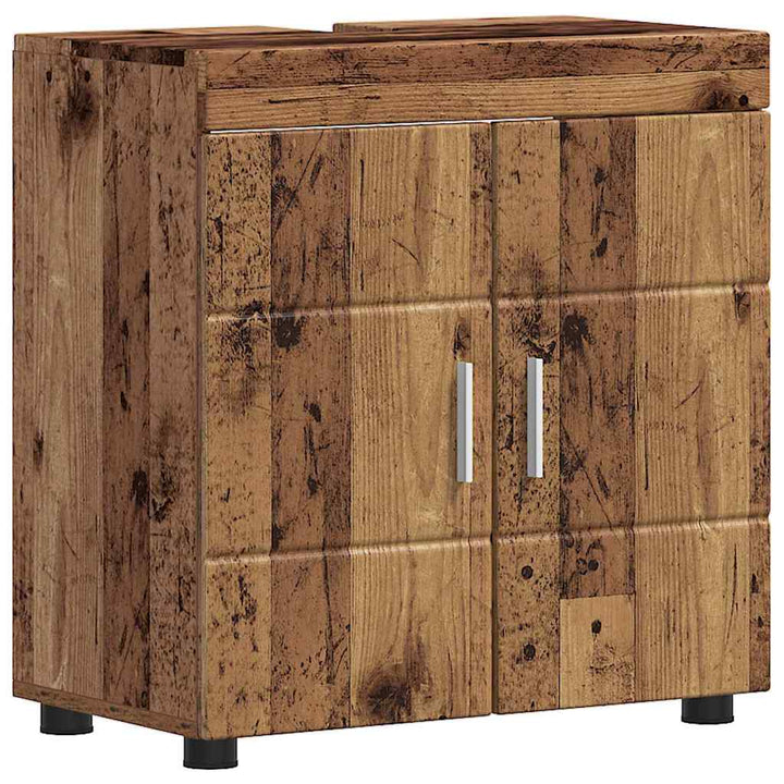 Badeværelsesmøbel sæt TULUM 5 pcs Gammelt træ 60 x 34 x 63 cm