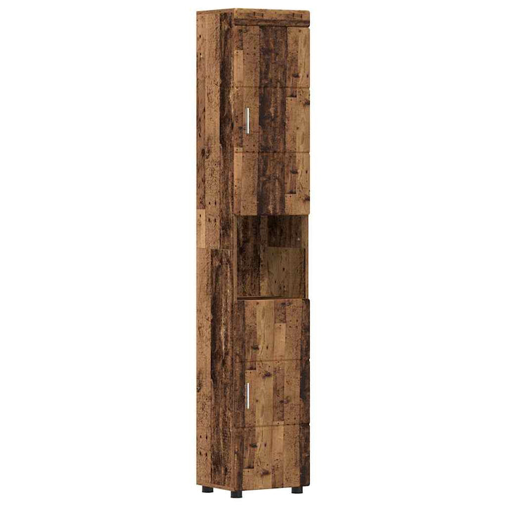 Badeværelsesmøbel sæt TULUM 5 pcs Gammelt træ 60 x 34 x 63 cm