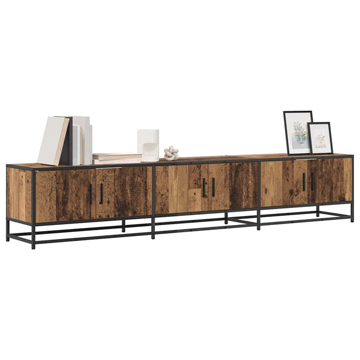 TV Enheder 2 pcs Gammelt træ 210 x 35 x 41 cm Konstrueret træ