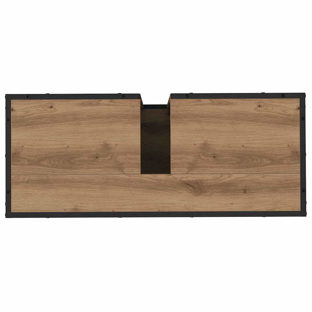 Badeværelsesmøbel sæt 2 stk. Artisan Egetræ 80 x 33 x 60 cm