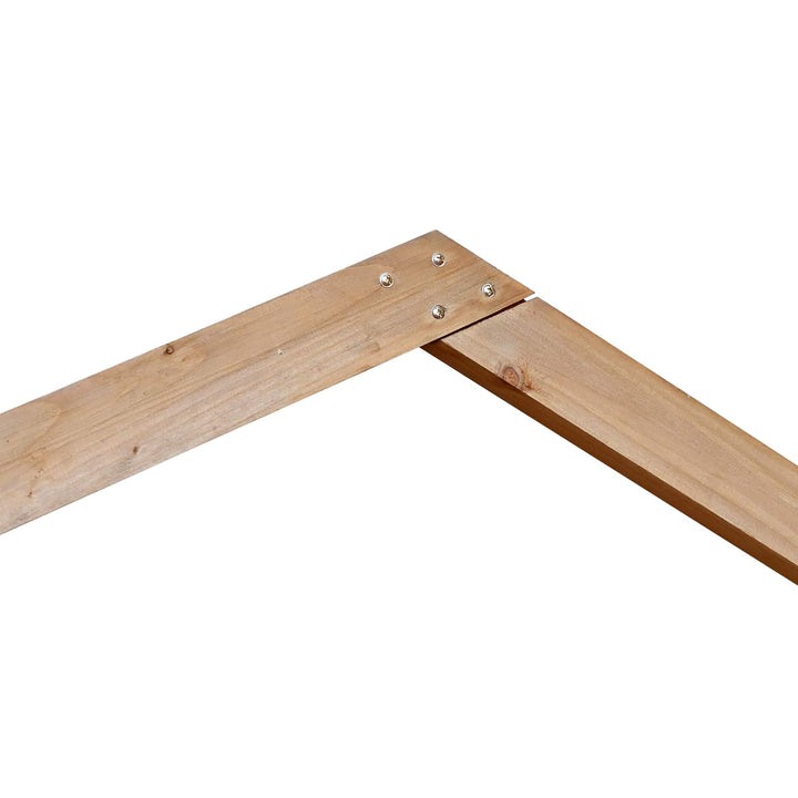 Bryllupsbue Lys Brun 221 x 92 x 216 cm Massivt fyrretræ