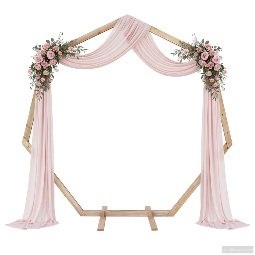 Bryllupsbue Lys Brun 221 x 92 x 216 cm Massivt fyrretræ