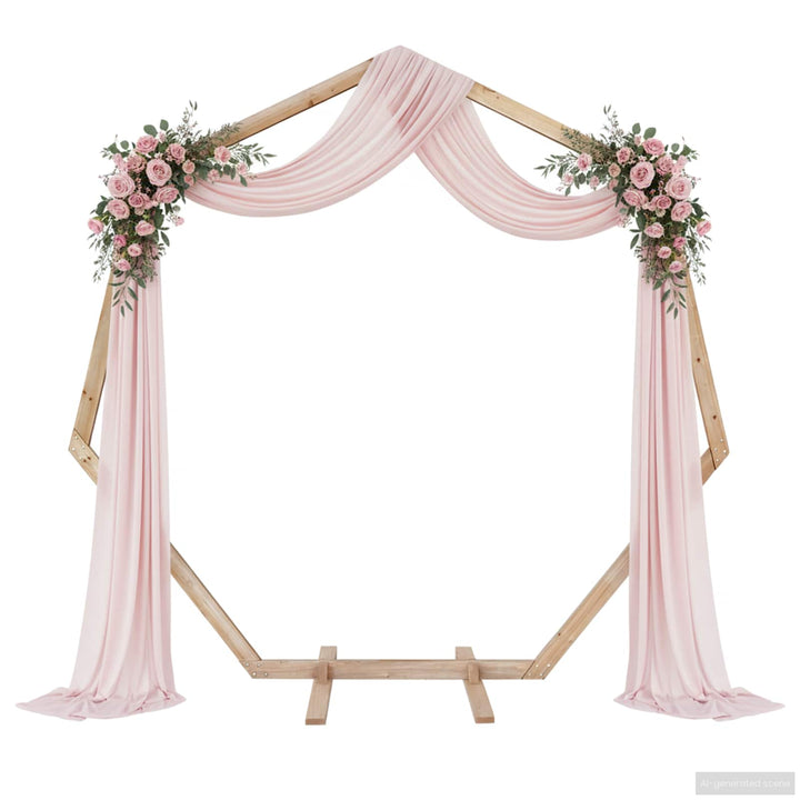 Bryllupsbue Lys Brun 221 x 92 x 216 cm Massivt fyrretræ