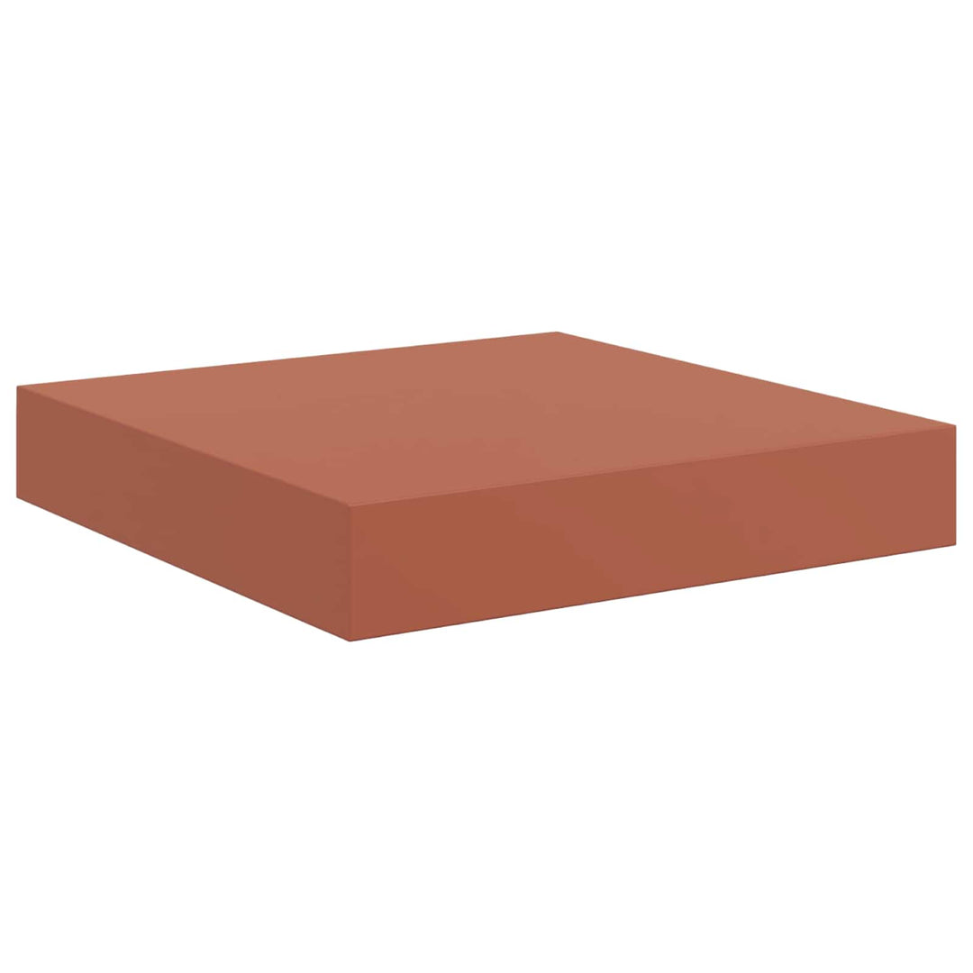 Væghylde Vægmonteret 4 pcs Rød 23 x 23,5 x 4 cm Konstrueret træ