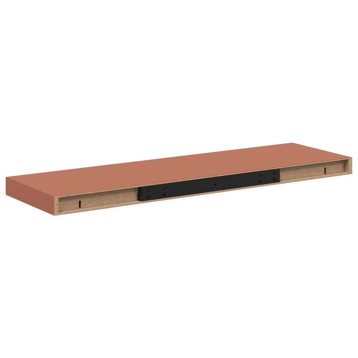Væghylde Vægmonteret 2 pcs Rød 80 x 23,5 x 4 cm Konstrueret træ