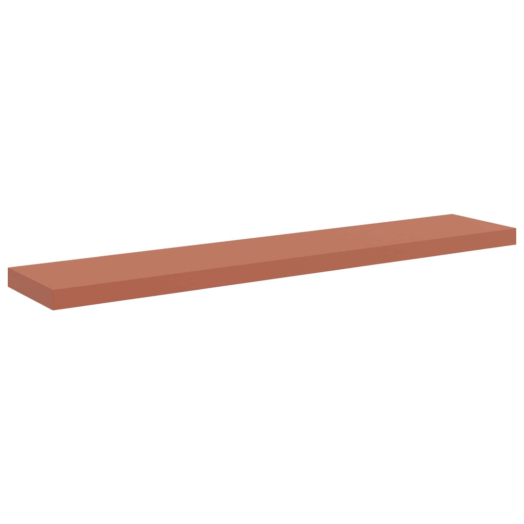 Væghylde 2 pcs Rød 120 x 23,5 x 4 cm Konstrueret træ