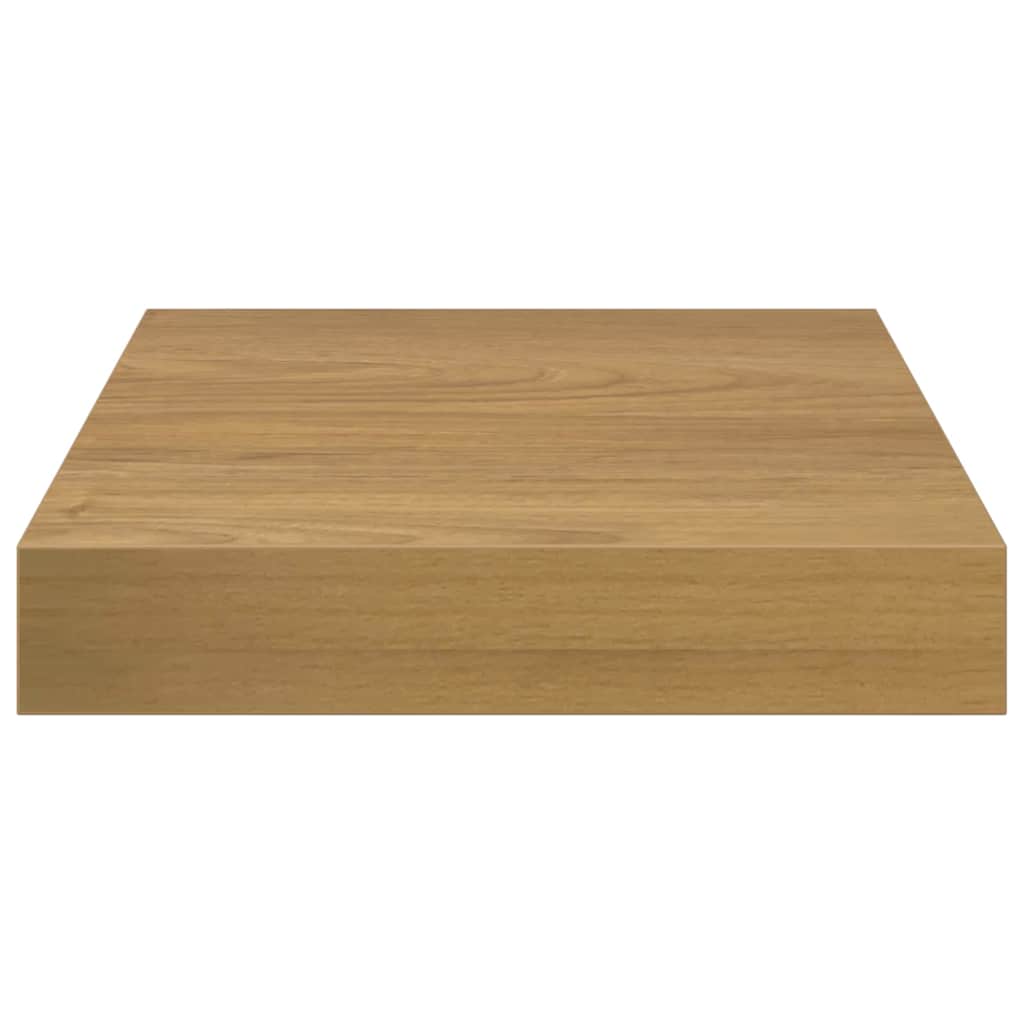 Væghylde 4 pcs Brun 23 x 23,5 x 4 cm Konstrueret træ