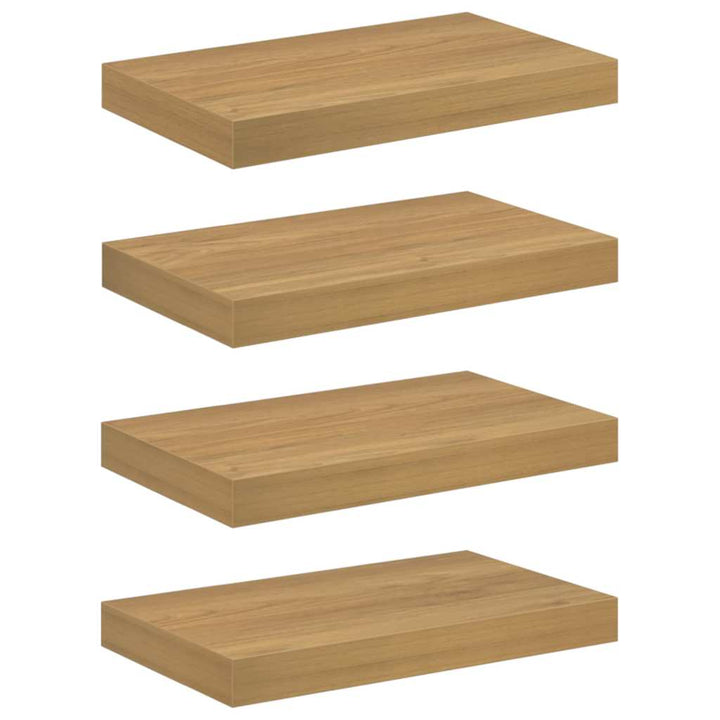 Væghylde 4 stk. Brun 40 x 23,5 x 3,8 cm Konstrueret træ