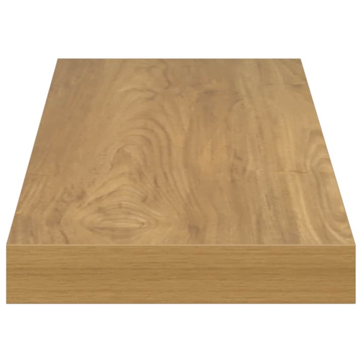 Væghylde Vægmonteret 2 pcs Brun 60 x 23 x 4 cm Konstrueret træ