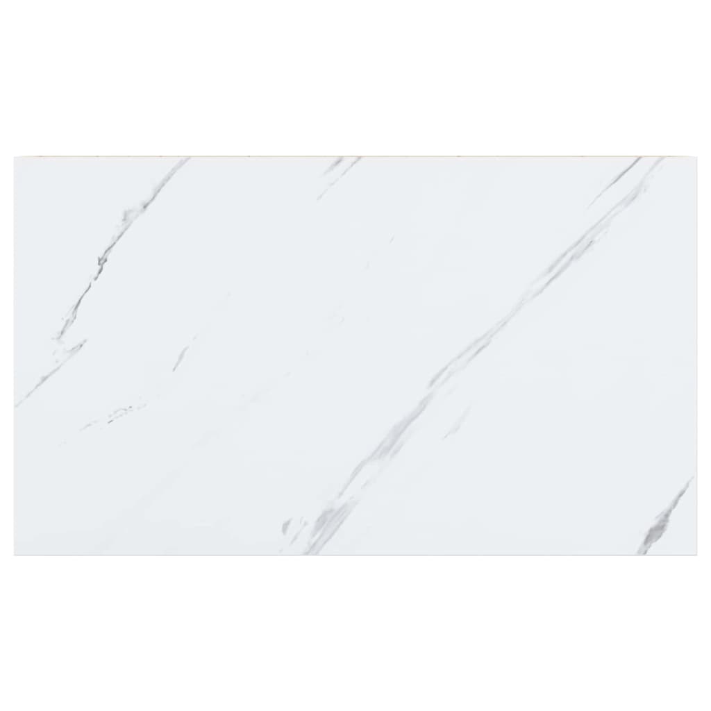 Væghylde 2 stk. Hvid marmor 40 x 23,5 x 3,8 cm Konstrueret træ