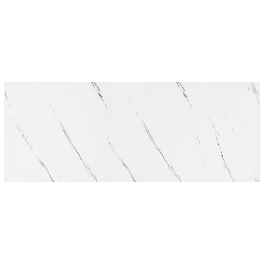 Væghylde 4 pcs Hvid marmor 60 x 23 x 4 cm Konstrueret træ