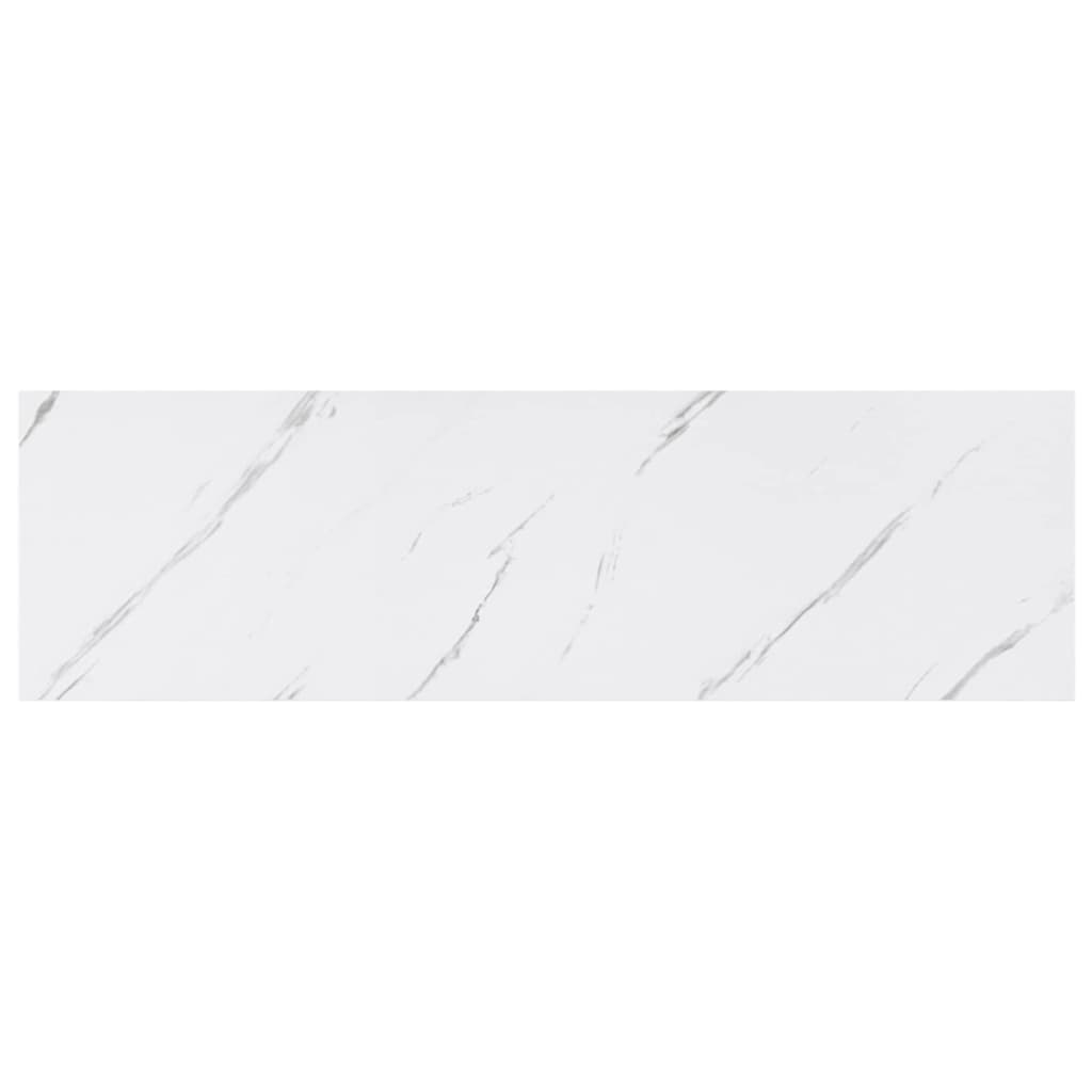 Væghylde 4 pcs Hvid marmor 90 x 23,5 x 4 cm Konstrueret træ