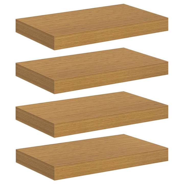 Væghylde 4 pcs Beige 40 x 23,5 x 4 cm Konstrueret træ