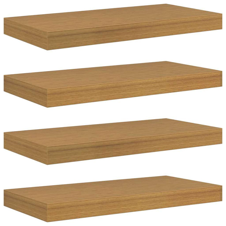 Væghylde Vægmonteret 4 pcs Beige 50 x 23,5 x 4 cm