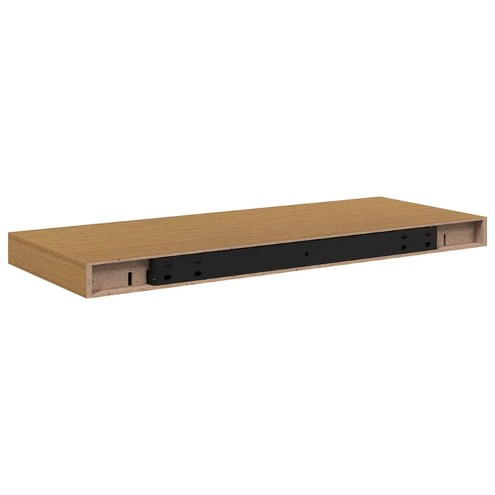 Væghylde Vægmonteret 4 pcs Beige 60 x 23 x 4 cm Konstrueret træ
