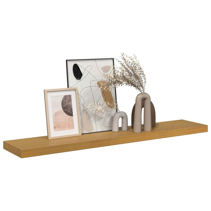 Væghylde Vægmonteret Beige 120 x 23,5 x 4 cm Konstrueret træ