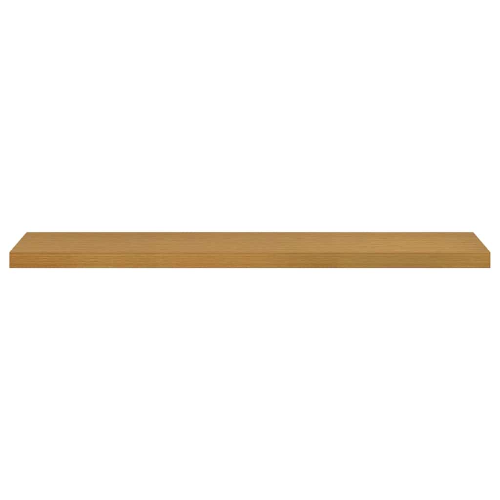 Væghylde 2 pcs Beige 120 x 23,5 x 4 cm Konstrueret træ