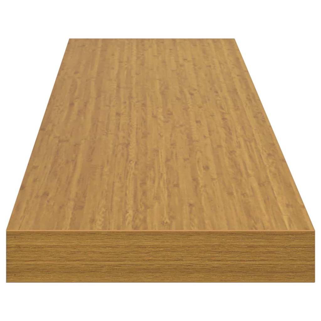 Væghylde 4 pcs Beige 120 x 23,5 x 4 cm Konstrueret træ