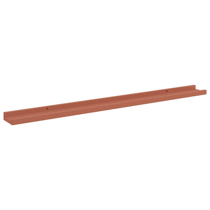Væghylde Vægmonteret 2 pcs Rød 100 x 9 x 3 cm Konstrueret træ