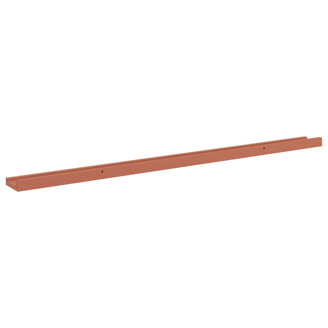 Væghylde Vægmonteret 2 pcs Rød 115 x 9 x 3 cm Konstrueret træ