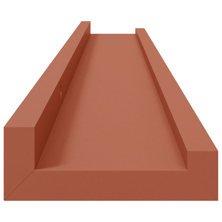 Væghylde Vægmonteret 4 pcs Rød 80 x 9 x 3 cm Konstrueret træ