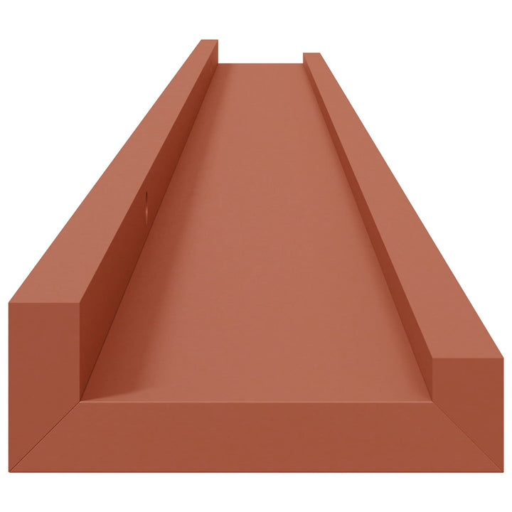 Væghylde Vægmonteret 4 pcs Rød 100 x 9 x 3 cm Konstrueret træ