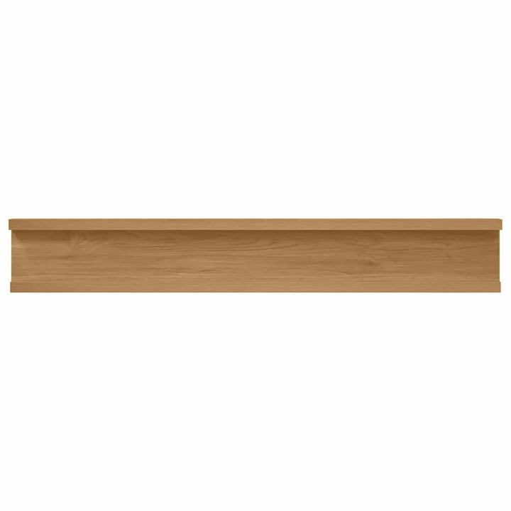 Væghylde Vægmonteret 2 stk. Brun 60 x 9 x 3 cm Konstrueret træ