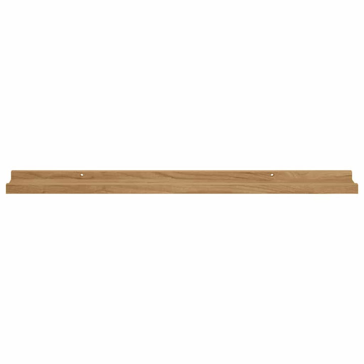 Væghylde Vægmonteret 2 pcs Brun 80 x 9 x 3 cm Konstrueret træ