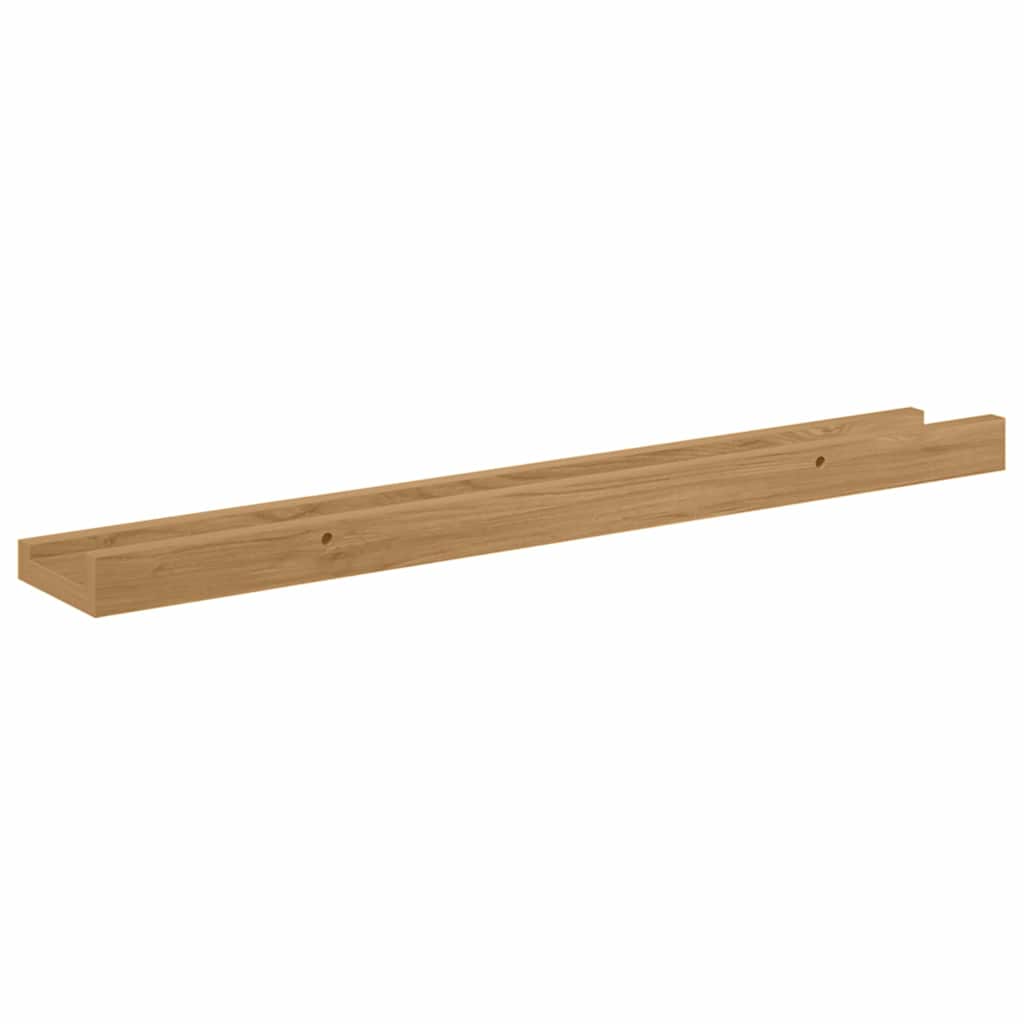 Væghylde Vægmonteret 4 stk. Brun 60 x 9 x 3 cm Konstrueret træ