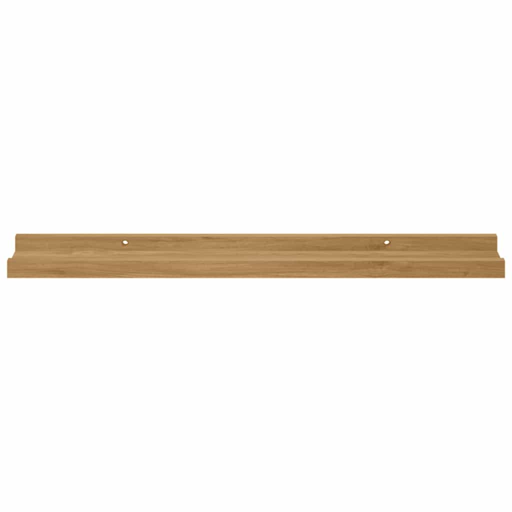 Væghylde Vægmonteret 4 stk. Brun 60 x 9 x 3 cm Konstrueret træ