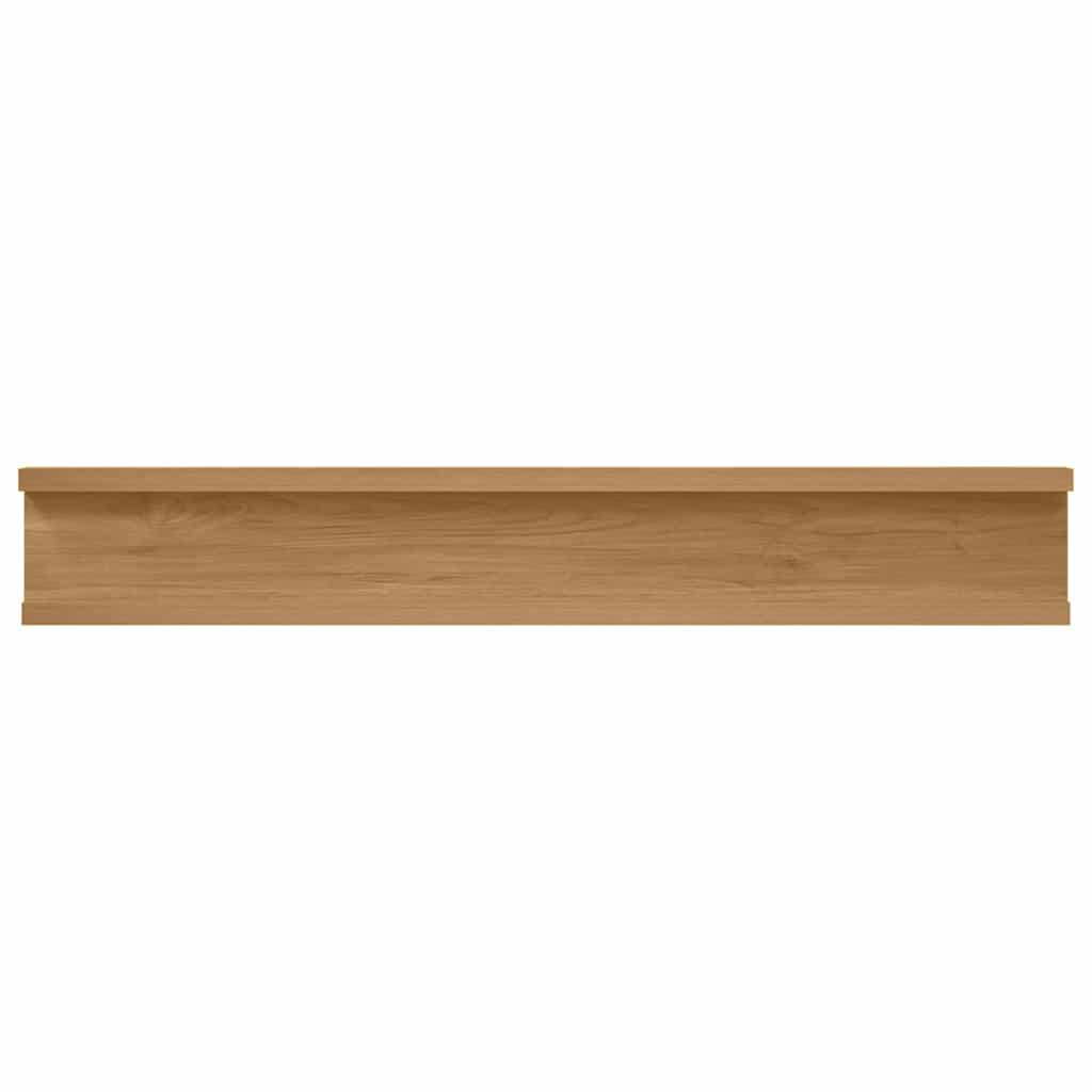 Væghylde Vægmonteret 4 stk. Brun 60 x 9 x 3 cm Konstrueret træ